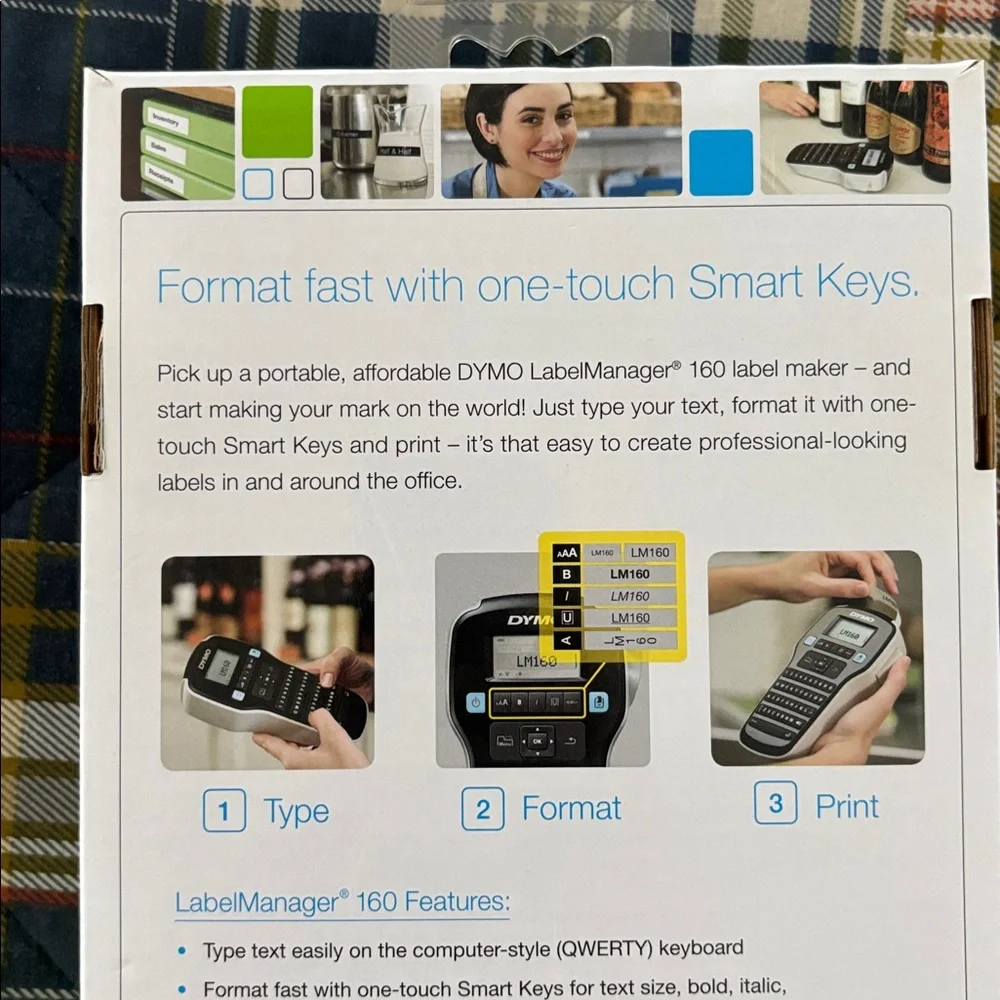 Dymo LabelManager 160 Handheld Label Maker - Black - Picture 3 of 7